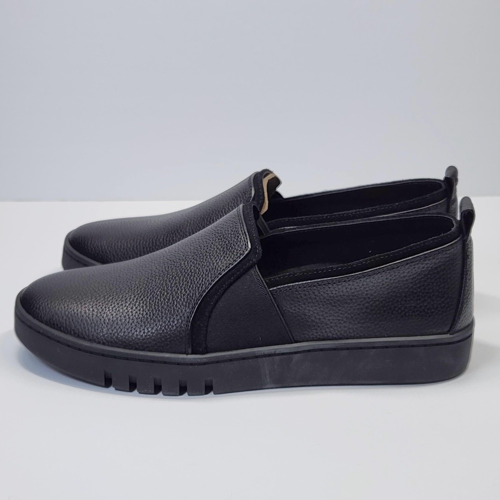 Vionic Cambria Shoes Womens Size 8.5 Black Leather Comfort Slip On Casual - Picture 7 of 14